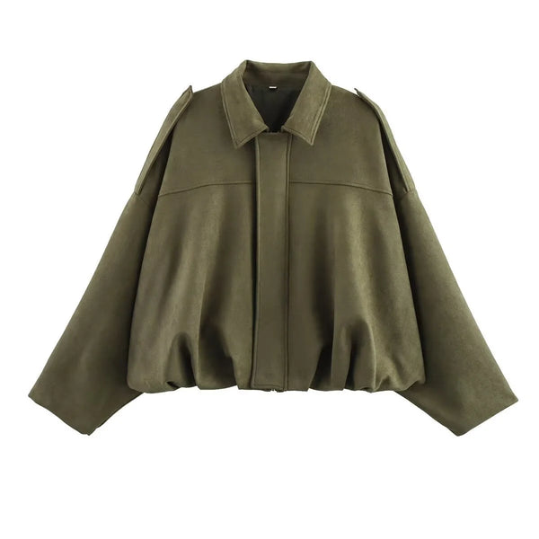 Women’s Army-Style Bomber Jacket