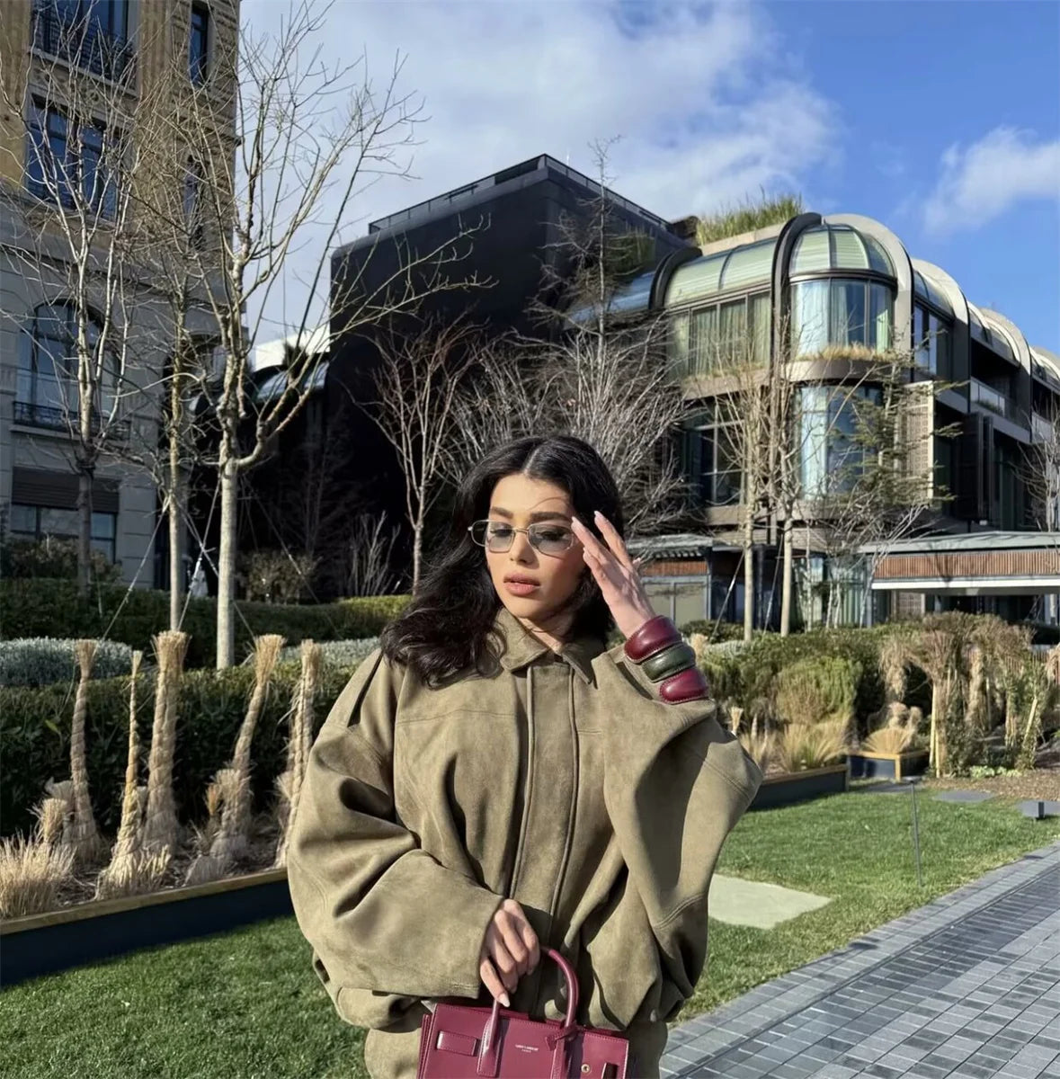 Women’s Army-Style Bomber Jacket