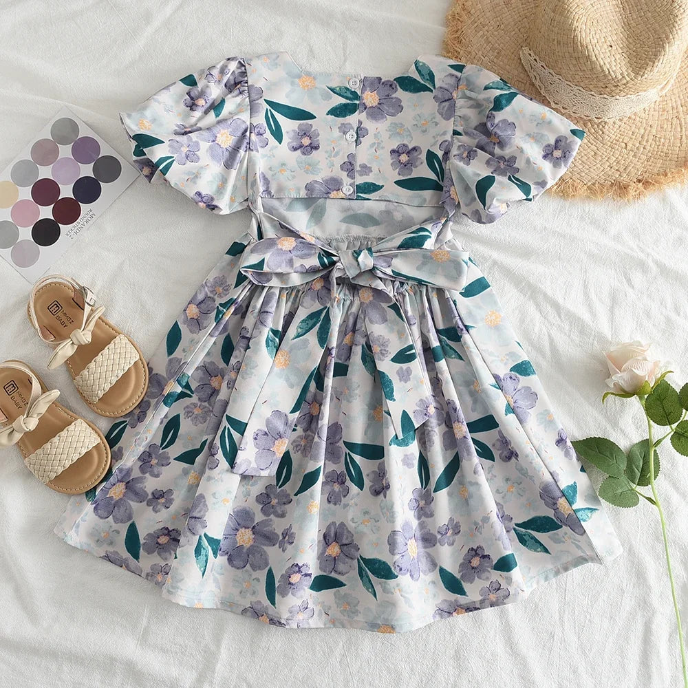 Bear Leader Rose Pink Plaid Bow Dress