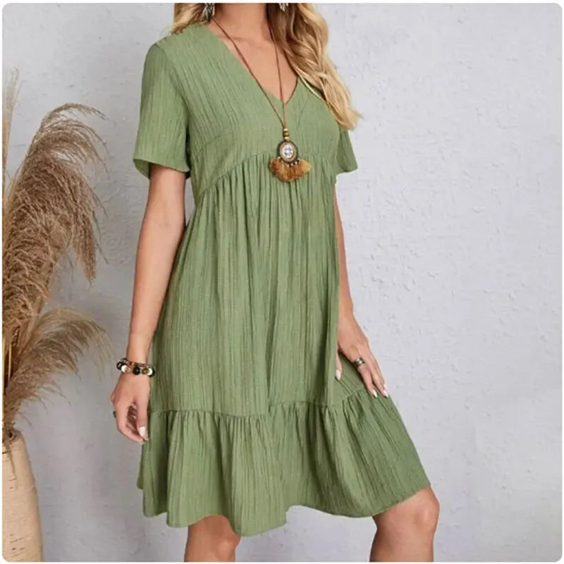 Women's Summer Peplum Dress