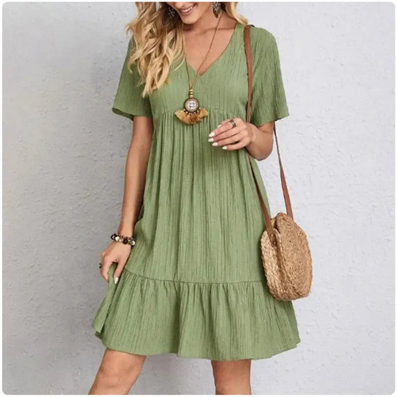 Women's Summer Peplum Dress