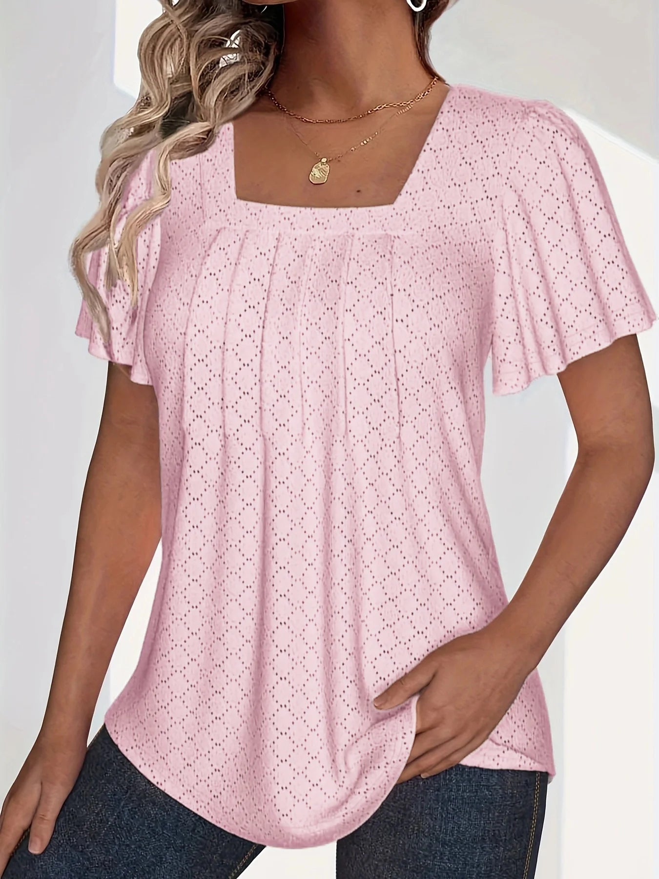 Plus Size Spring & Summer Hollow Tops for Women