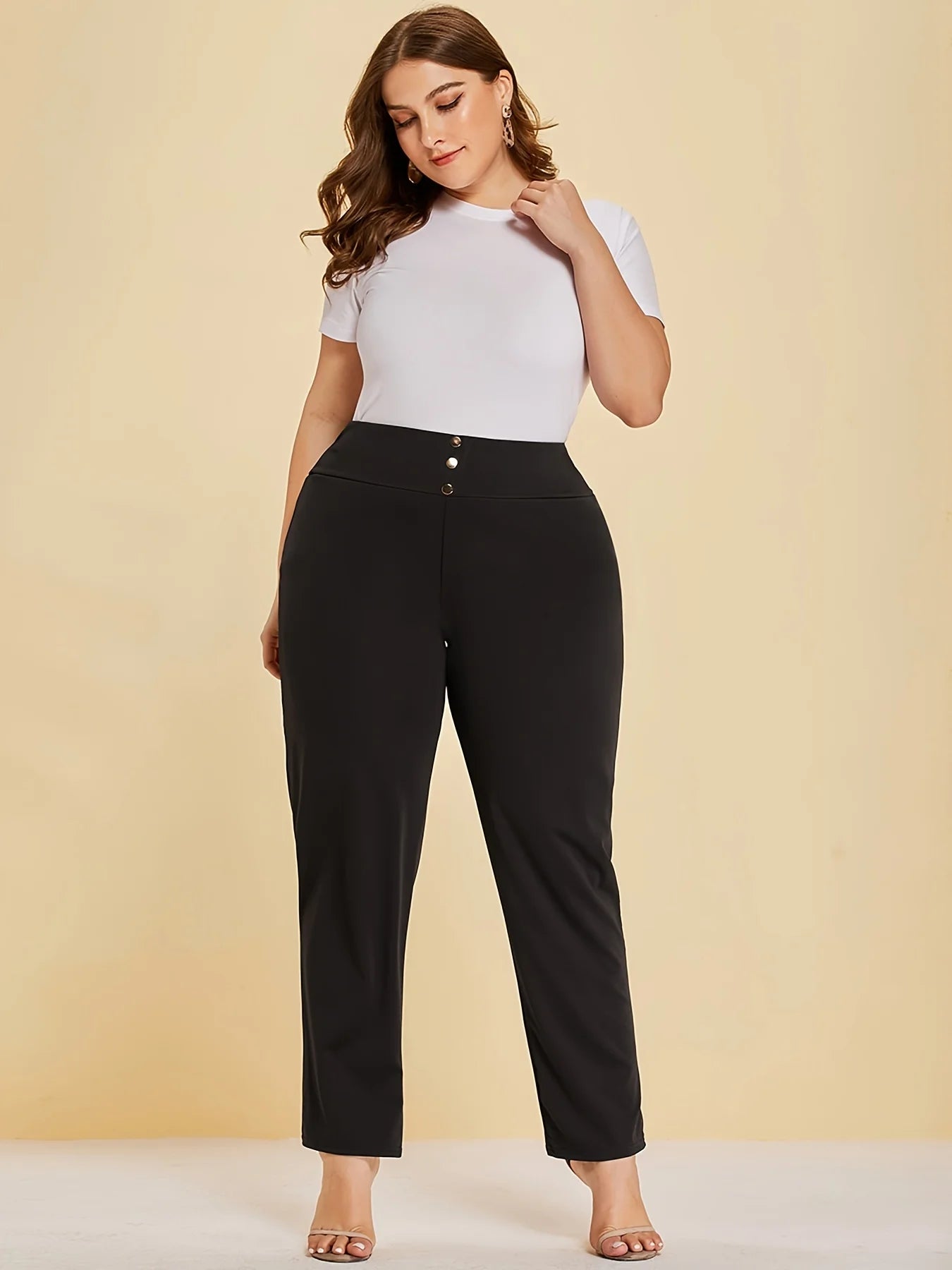 Women’s Plus-Size Knitted Trousers