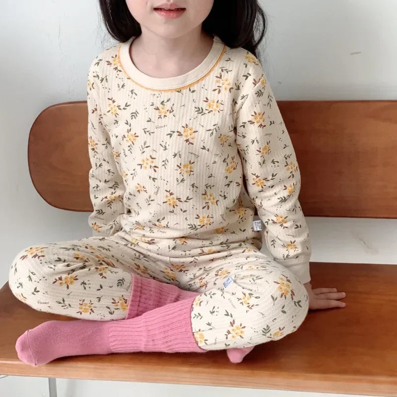 Pure Cotton Cartoon Floral Boys Sleepwear
