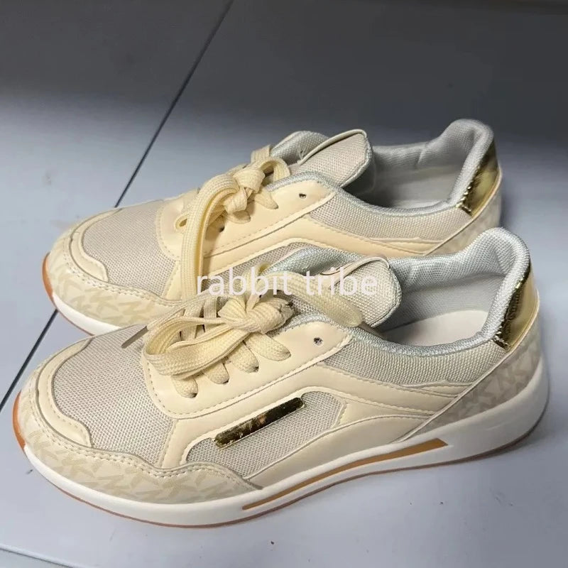 Women Wedges Sneakers Lace Shoes