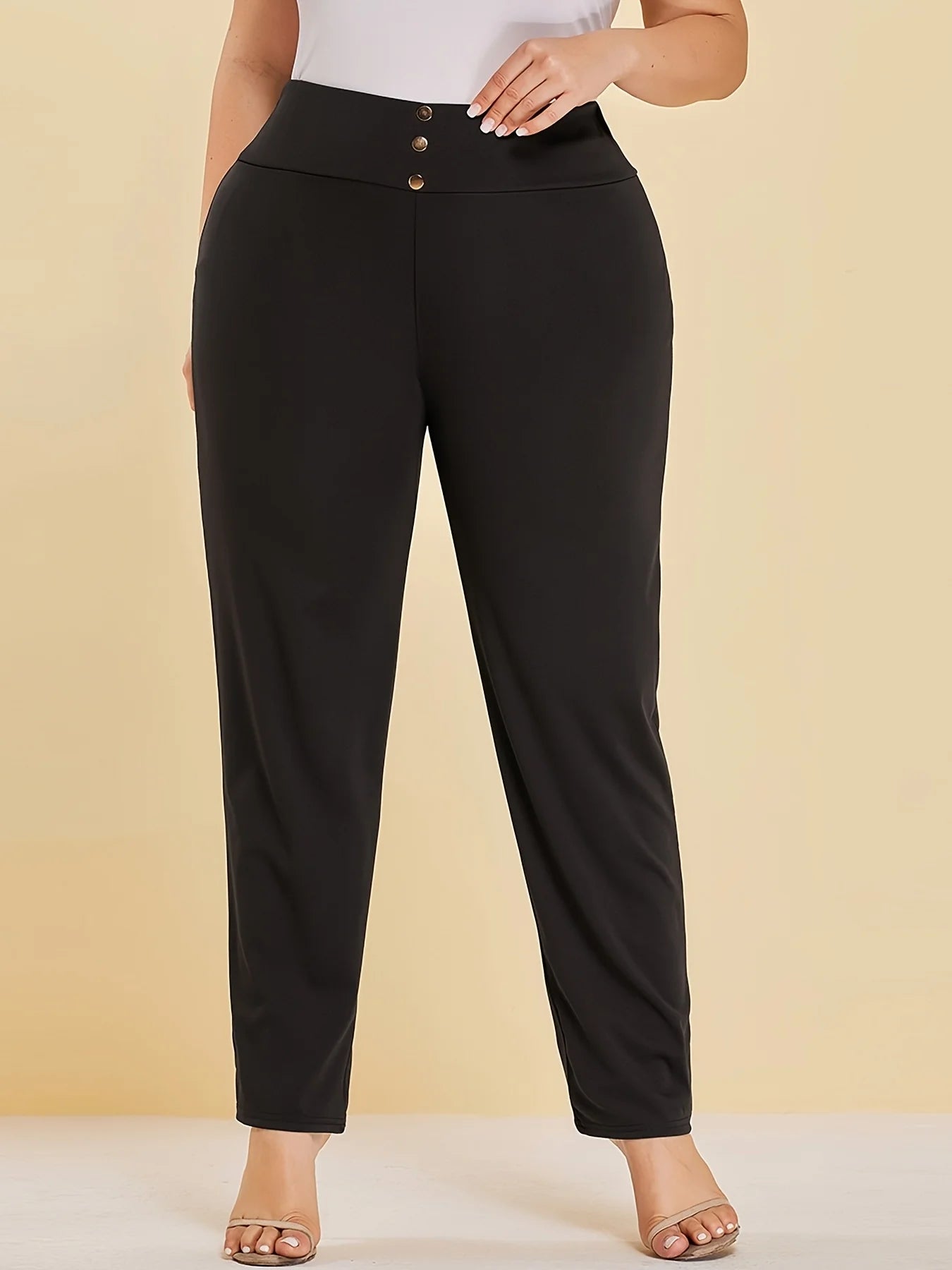 Women’s Plus-Size Knitted Trousers