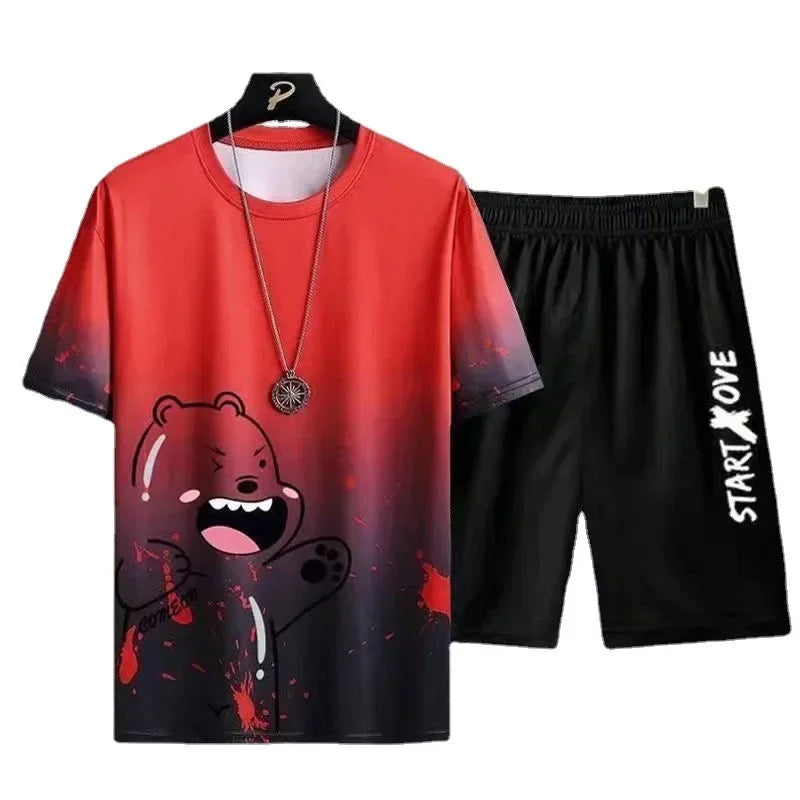 Trendy Men's Summer Shorts Set