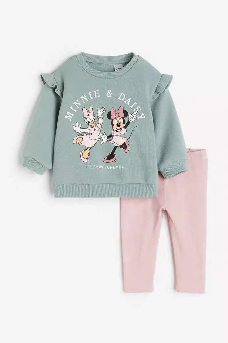 Pink Sweatshirt +Trousers Set