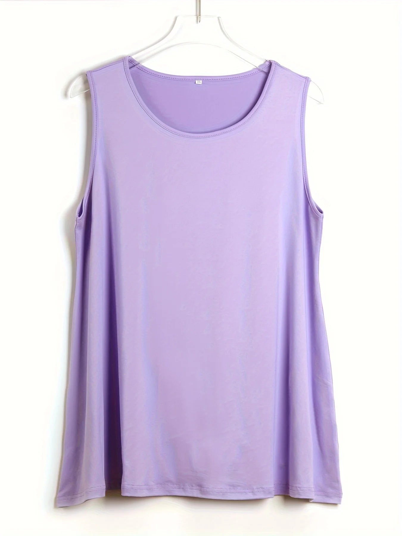 Plus Size Simple Solid Tank Top