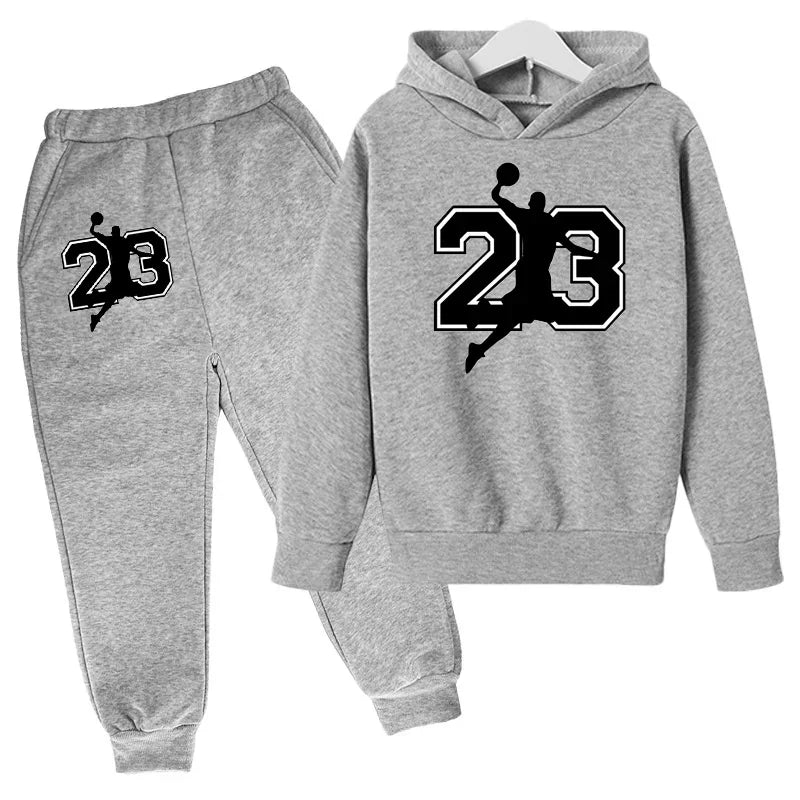 Children Basketball  Clothing Hoodies+Pant Set