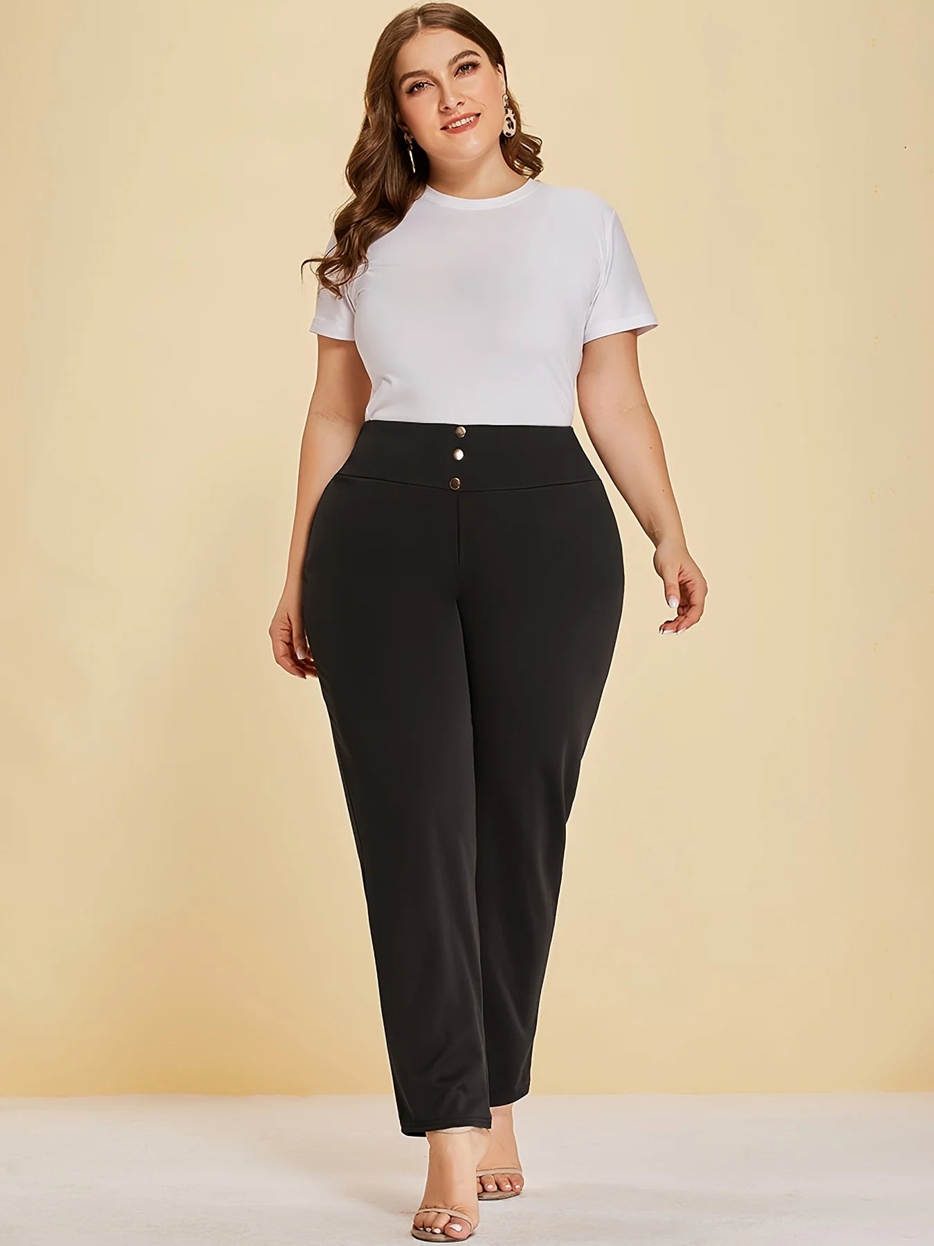 Women’s Plus-Size Knitted Trousers