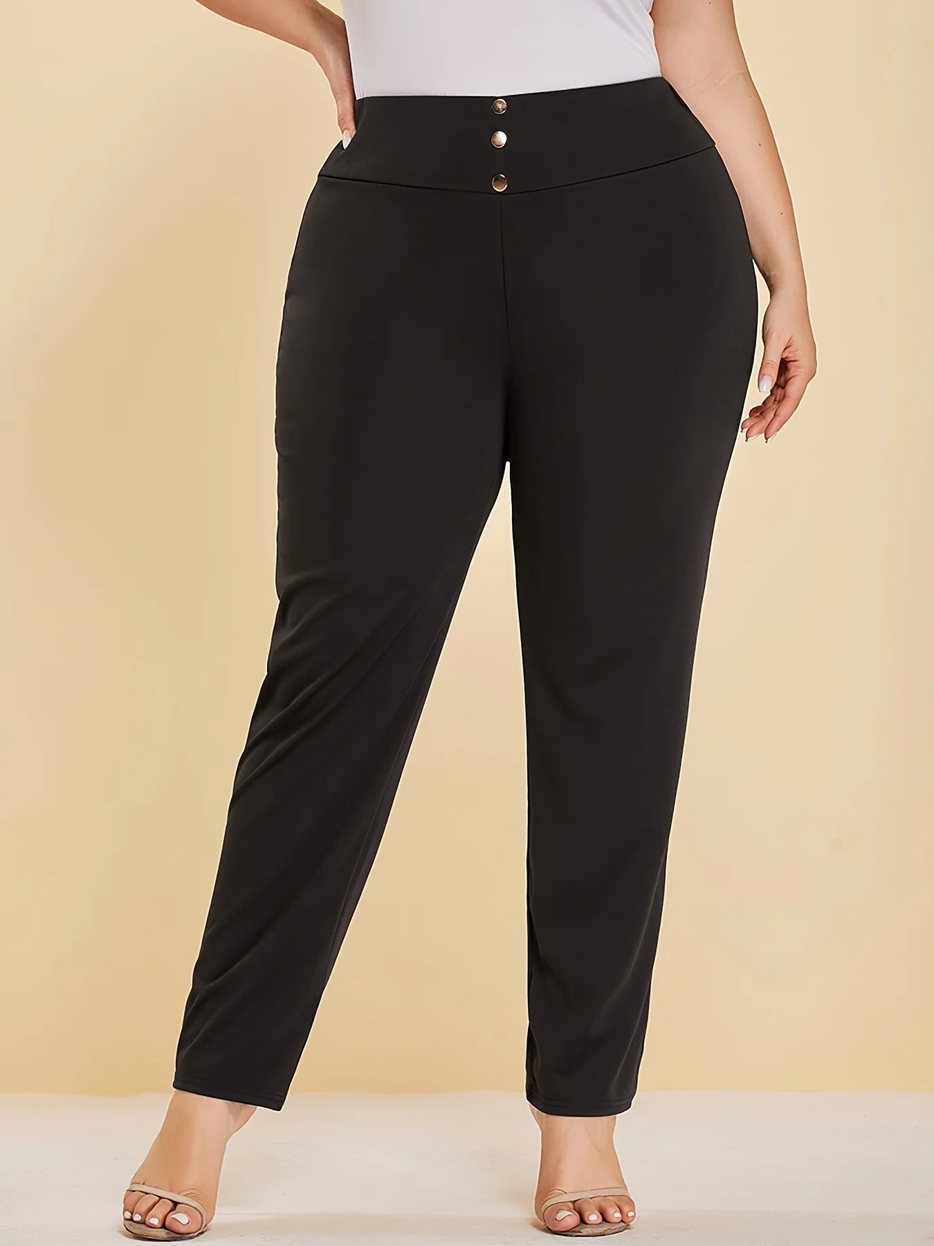 Women’s Plus-Size Knitted Trousers