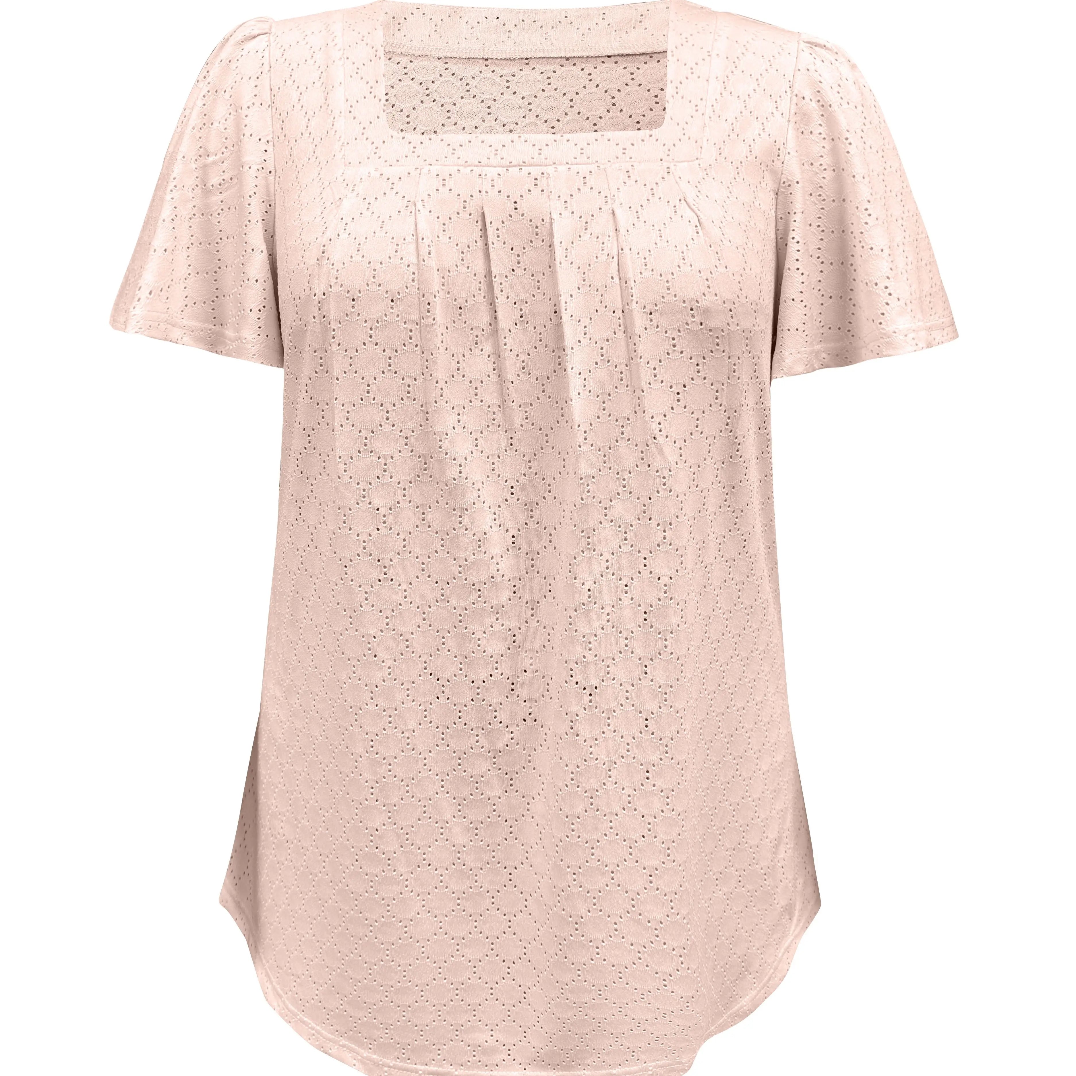 Plus Size Spring & Summer Hollow Tops for Women