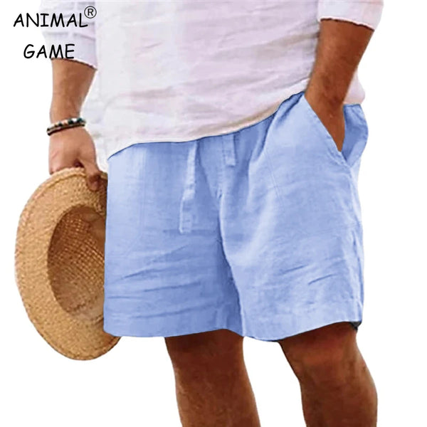 New Men's Cotton Solid Color Shorts