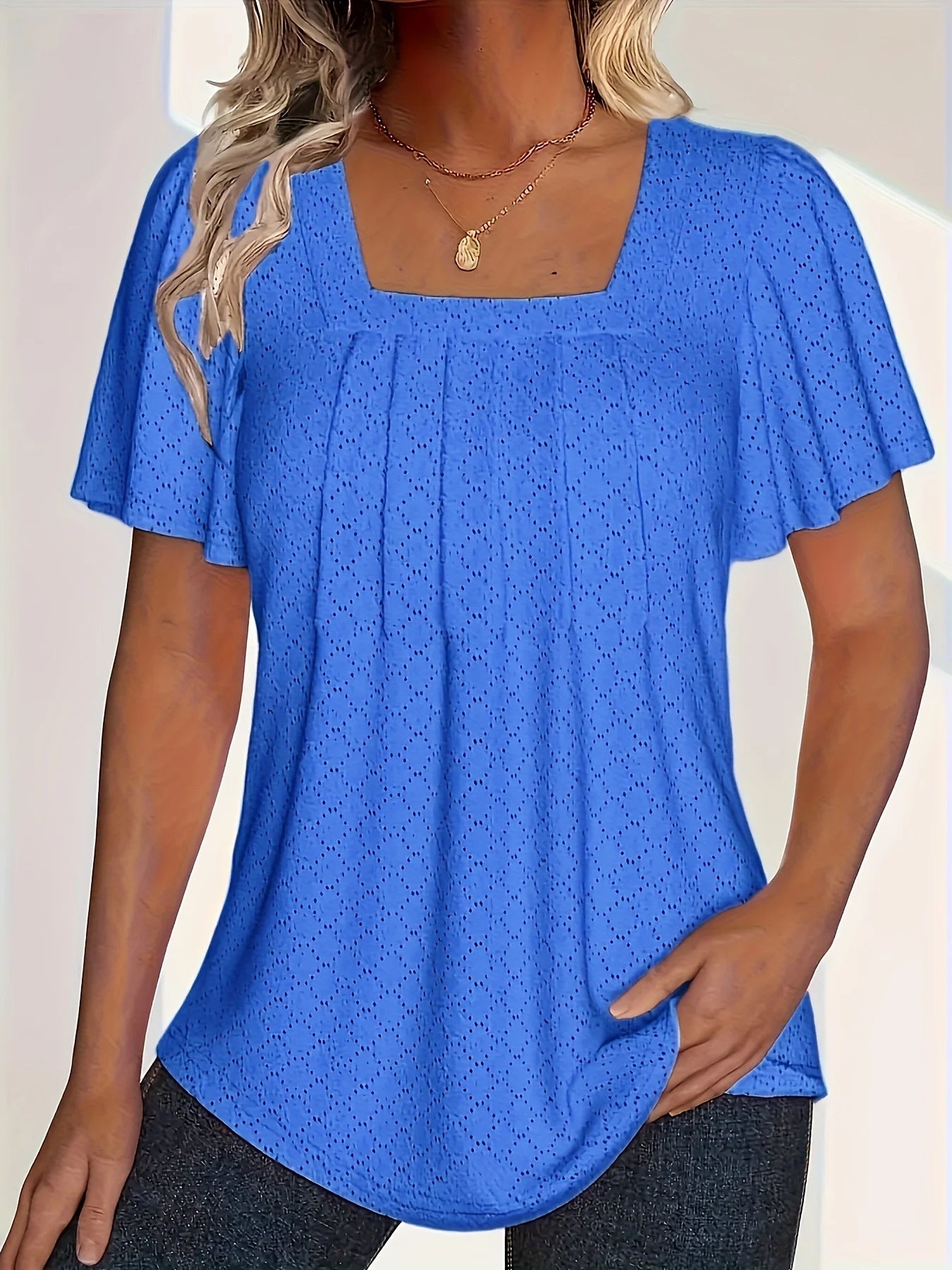 Plus Size Spring & Summer Hollow Tops for Women
