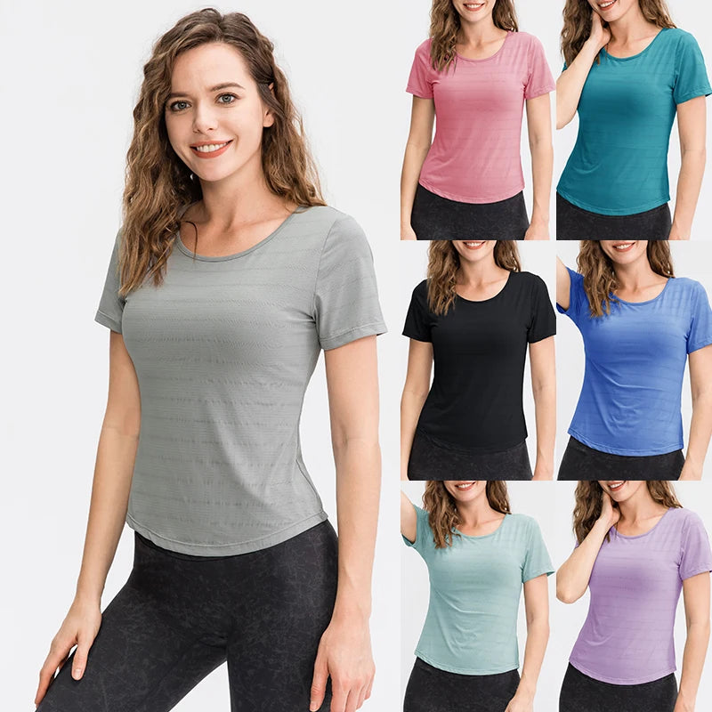 Summer Quick Dry Outdoor Running Athletic T shirts