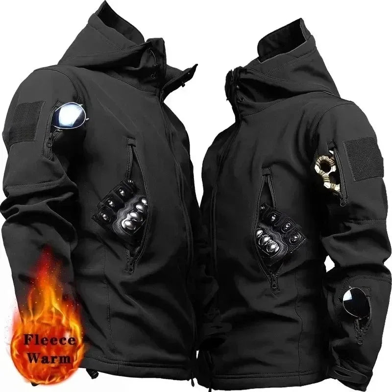 Men’s Hooded Tactical Softshell Jacket