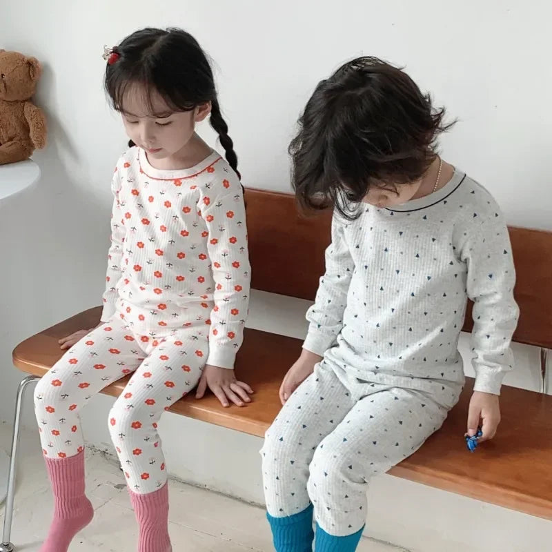 Pure Cotton Cartoon Floral Boys Sleepwear