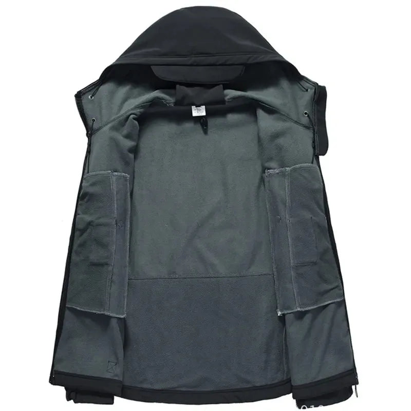 Men’s Hooded Tactical Softshell Jacket