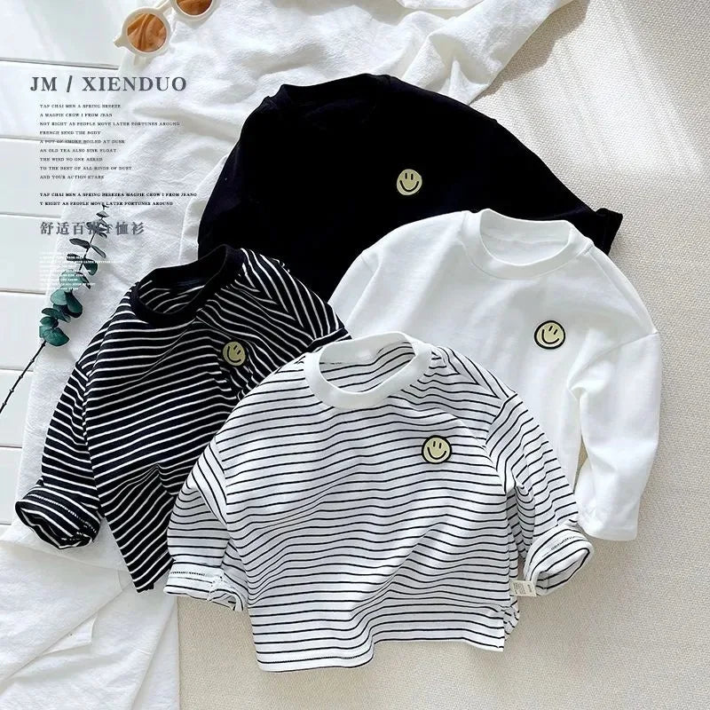 Striped Cute Baby Long Sleeved T-Shirt