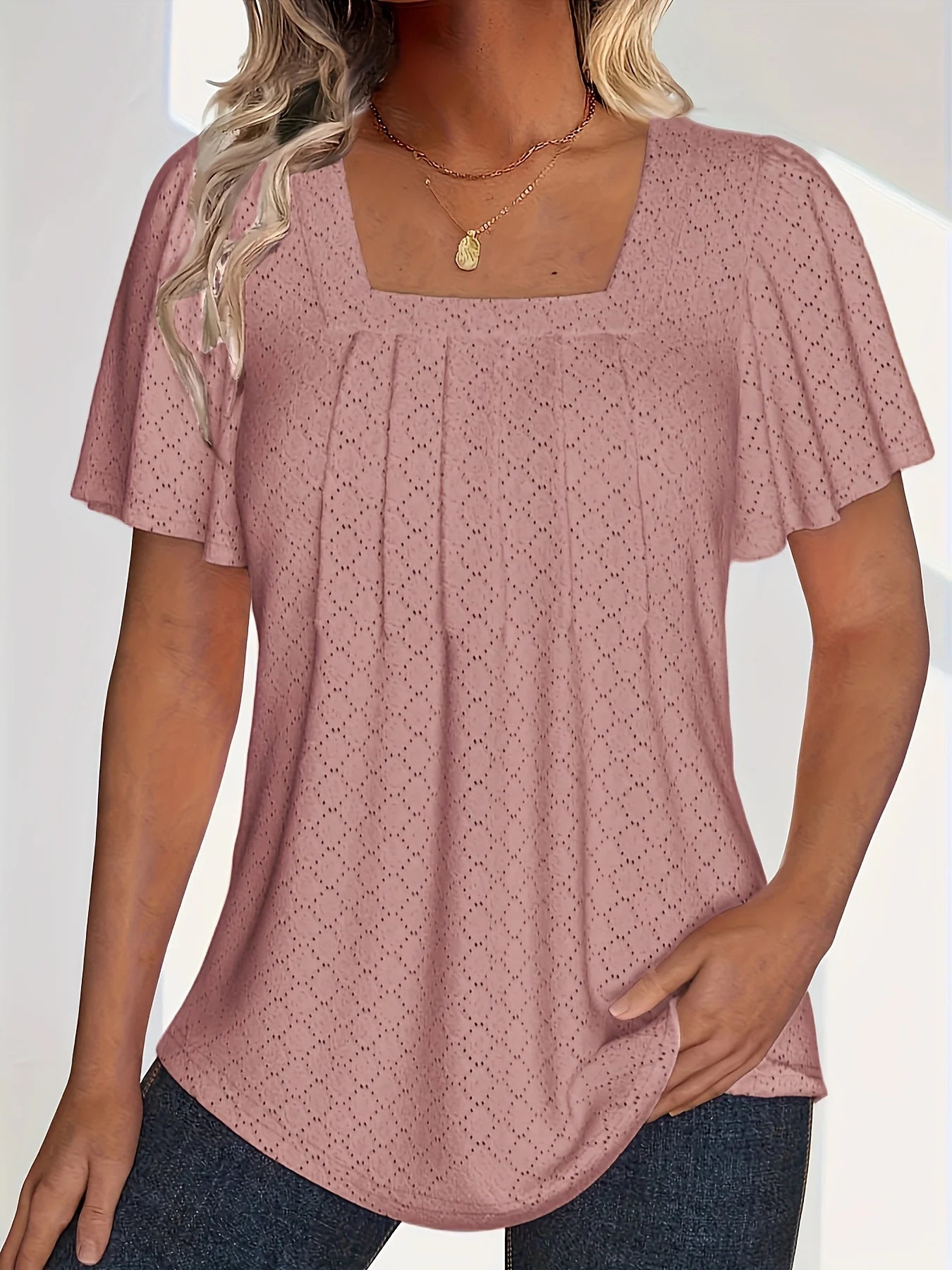 Plus Size Spring & Summer Hollow Tops for Women